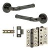 Complete Midtown Door Handle Pack - Internal Doors - Black Nickel - 64mm / 3-inch Hinges - JE-G1B-BN