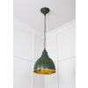 Hammered Brass Brindley Pendant in Heath