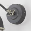 Smooth Nickel Brindley Wall Light in Bluff