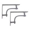 Industrial Shelf Bracket Black (Sold in Pairs)
