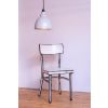Hammered Brass Brindley Pendant in Birch