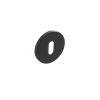 Millhouse Brass Key Escutcheons on 5mm Slimline Round Rose - Urban Dark Bronze (Pair)
