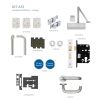 Zoo Hardware Fire Door Pack - FDP-A13-30/60 - Office Kit – Locking - Architectural Version - Inc ZDC0024S - Stainless Steel