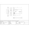 PVD 5" Horizontal Bathroom Lock