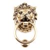 Polished Bronze Lion Head Door Knocker
