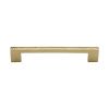 Heritage Brass Cabinet Pull Metro Hammered Design 160mm CTC Polished Brass Finish