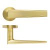 Zoo Hardware Veloce Lever On Round Rose - Satin Brass