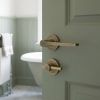 Complete Gio Door Handle Pack - Heavy Duty Tubular Bathroom (Plain Thumb Turn) - Antique Brass - 102mm / 4-inch Hinges - JE-E32A2-AB
