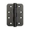 Jedo Stainless Steel Grade 13 Radiused Ball Bearing Hinges - 102x76x3mm - Matt Black - Pair - J9500RMB