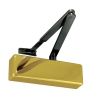 Jedo Standard Door Control with Black Arms en-2-4 Polished Brass - By Frelan Hardware - JD150PB