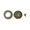 Burnished Brass Round Escutcheon (Plain)