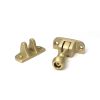 Satin Brass Mushroom Brighton Fastener (Radiused)