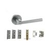 Atlantic Nebraska Door Pack Bundle (2.5" Latch, 3"x2" Hingesx3) - Satin Chrome