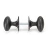 External Beeswax Oval Mortice/Rim Knob Set