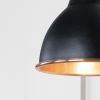 Smooth Copper Brindley Wall Light in Elan Black
