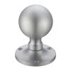 Zoo Hardware Ball Mortice Knob Furniture 62.5mm Rose dia. - Satin Chrome