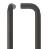 Zoo Hardware 19mm D Pull Handle - 300mm Centers - Grade 304 - Bolt Through Fixings - Black