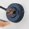 Smooth Copper Flora Wall Light in Dusk