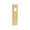 Burlington II Lever Plate Choices Lock Satin Brass - By Frelan Hardware - BUR451SB