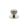 Millhouse Brass Battersea Linear Round Cabinet Knob Handle on Backplate - Satin Nickel