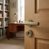 Complete Hex Door Handle Pack - Sashlock - Antique Brass - 65mm / 3-inch Hinges - JE-C7B8-AB
