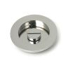 Polished Marine SS (316) 75mm Plain Round Pull - Privacy Set