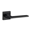 Oro & Oro Sienna Lever Door Handle on Square Rose - Matt Black (Pair)