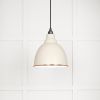 White Gloss Brindley Pendant in Teasel