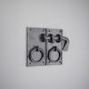Spike Cabinet Lock Large Matt Black