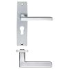 Zoo Hardware Venice lever on euro backplate - Satin Chrome