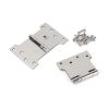Polished SS (304) 4" x 4" x 6" Parliament Hinge (pair)