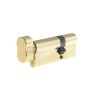 Jedo Euro Profile Offset Cylinders & Turns 30x70mm Polished Brass - By Frelan Hardware - JL-3070EPCTPB