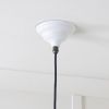 Hammered Nickel Hockley Pendant in Flock
