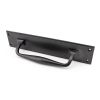 Aged Bronze 300mm Art Deco Pull Handle on Backplate