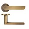 Zoo Hardware Valencia lever on rose - Antique Brass