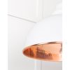 Hammered Copper Harborne Pendant in Flock