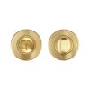Zoo Hardware Thumb Turn and Release complete with escutcheons & 5mm Spindle - Grade 201 - PVD Satin Brass