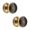 Cottage Large 50mm Rim/Mortice Door Knob Aged Brass