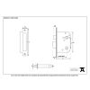 Nickel 3" Bathroom Mortice Lock