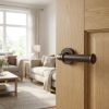 Complete Classic Door Handle Pack - Heavy Duty Latch - Dark Bronze - 64mm / 3-inch Hinges - JE-A20B-DB