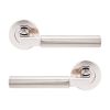 Opal Knurlmond Lever on Rose Polished Nickel