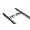 Polished Marine SS (316) 0.9m T Bar Handle B2B Fix 32mm Ø
