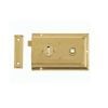 Reversible Rim Lock 152x102mm Polished Brass - By Frelan Hardware - JL180PB