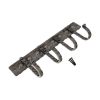 Iron Coat Hook Dotted 4 leg - Pewter