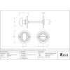 Satin Chrome Round Bathroom Thumbturn