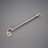 Silent Cabin Hook 10" - 250mm Antique Brass