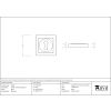 Black Round Escutcheon (Square)