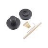 Hammered Knurlmond Thumb Turn & Release Matt Black