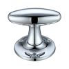 Zoo Hardware Extended Oval Mortice Knob Furniture 60mm Rose dia. - Chrome