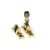 Aged Brass Beehive Brighton Fastener - Narrow (Square)